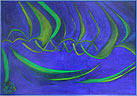 Skelett in Ultramarin (100x80cm �l/Leinwand 2002)