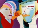 masken (100x88cmm �l/Hartfaser 1985)