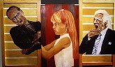 zyklus (triptychon 120x75cm �l/Holz 1997)